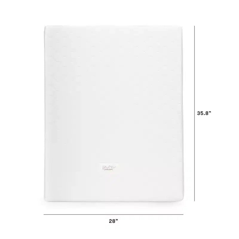 Materasso da culla Midi da 10 cm con rivestimento trapuntato impermeabile ibrido – Medio-rigido, cotone organico, schiuma traspirante