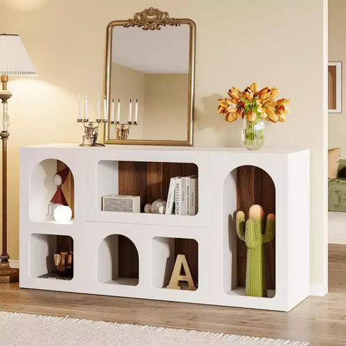 149.9 cm Modern Console Table with Storage – Entryway Sofa Table for Living Room, Hallway & Foyer