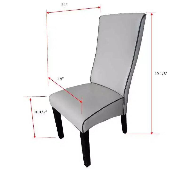 Sedie da pranzo/cucina con rivestimento in similpelle, set da 2 – Sedie da pranzo stile Pentam