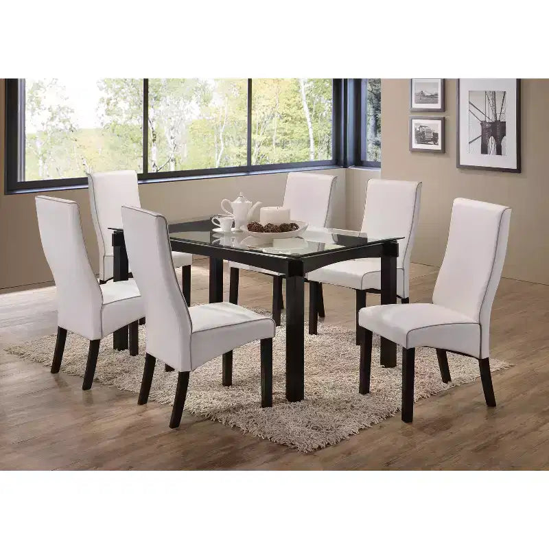 Sedie da pranzo/cucina con rivestimento in similpelle, set da 2 – Sedie da pranzo stile Pentam