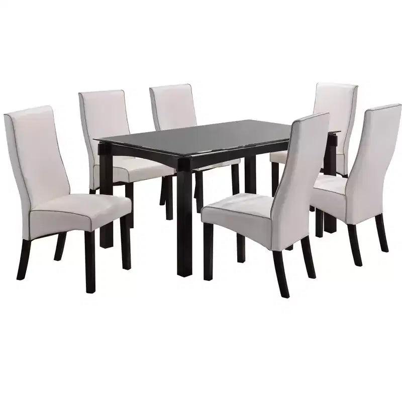 Sedie da pranzo/cucina con rivestimento in similpelle, set da 2 – Sedie da pranzo stile Pentam