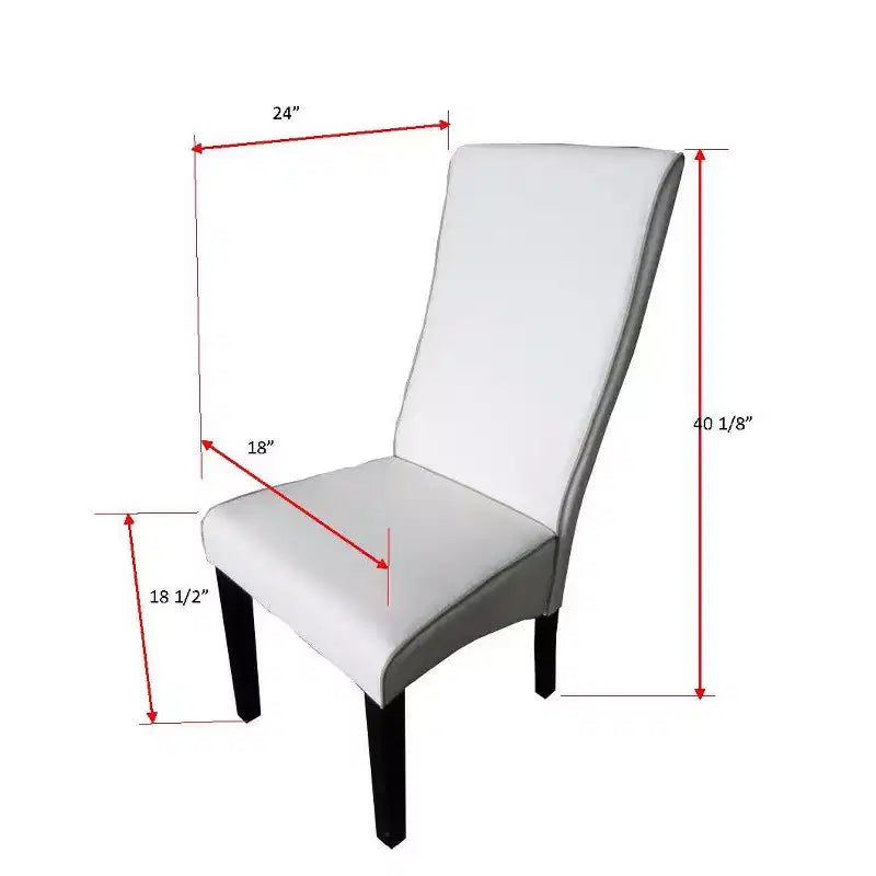 Sedie da pranzo/cucina con rivestimento in similpelle, set da 2 – Sedie da pranzo stile Pentam