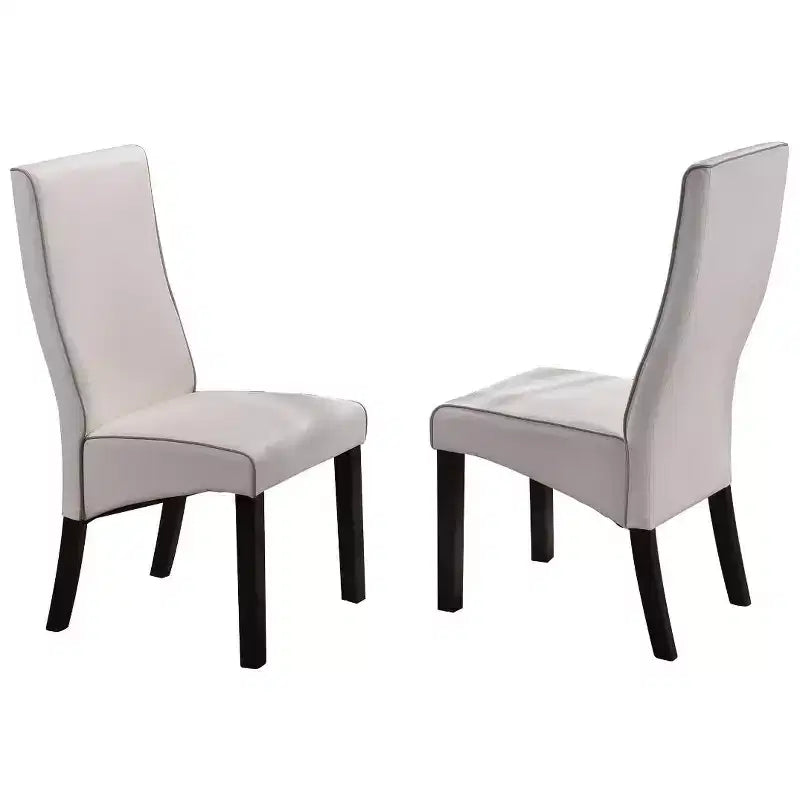 Sedie da pranzo/cucina con rivestimento in similpelle, set da 2 – Sedie da pranzo stile Pentam