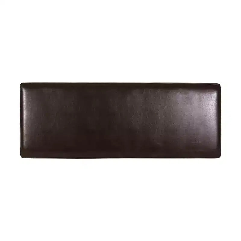 Pouf contenitore contemporaneo in similpelle con gambe in legno di betulla – 127 cm L, coperchio con chiusura ammortizzata