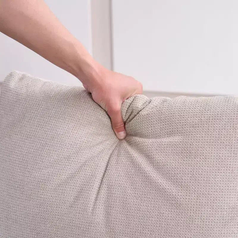 Sedia accent moderna ricurva con rivestimento in finto lino, struttura in metallo e cuscini – Poltrona da salotto