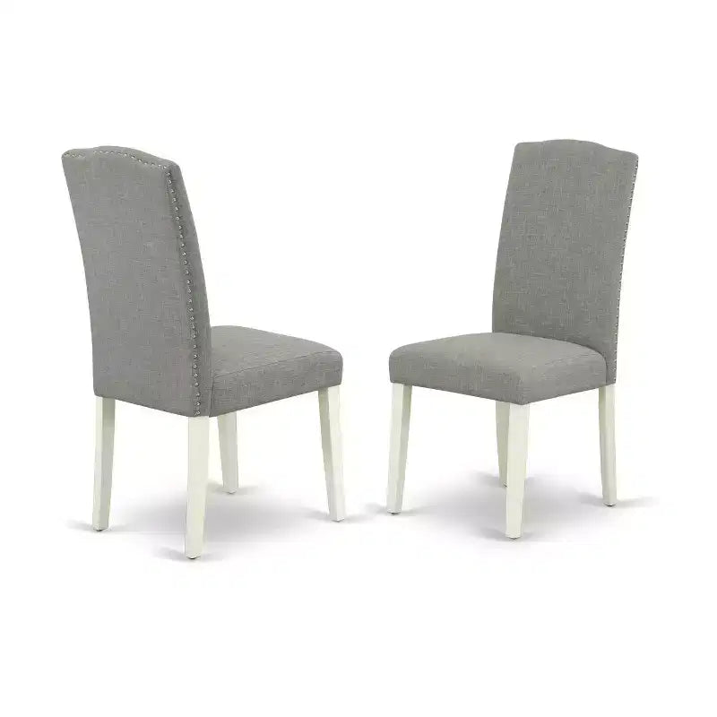 Set tavolo da cucina rotondo 5 pezzi - Tavolo da pranzo da 42" con ante a ribalta e 4 sedie Parsons