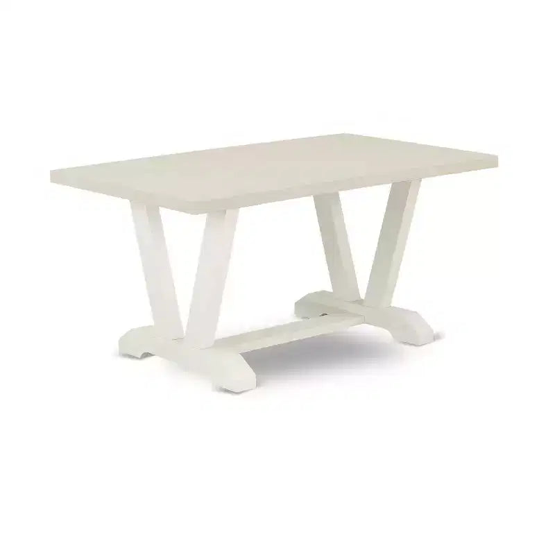 Tavolo da Pranzo Rettangolare in Legno Massello Finitura Rovere Naturale da 6 Pezzi con 1 Panca e 4 Sedie