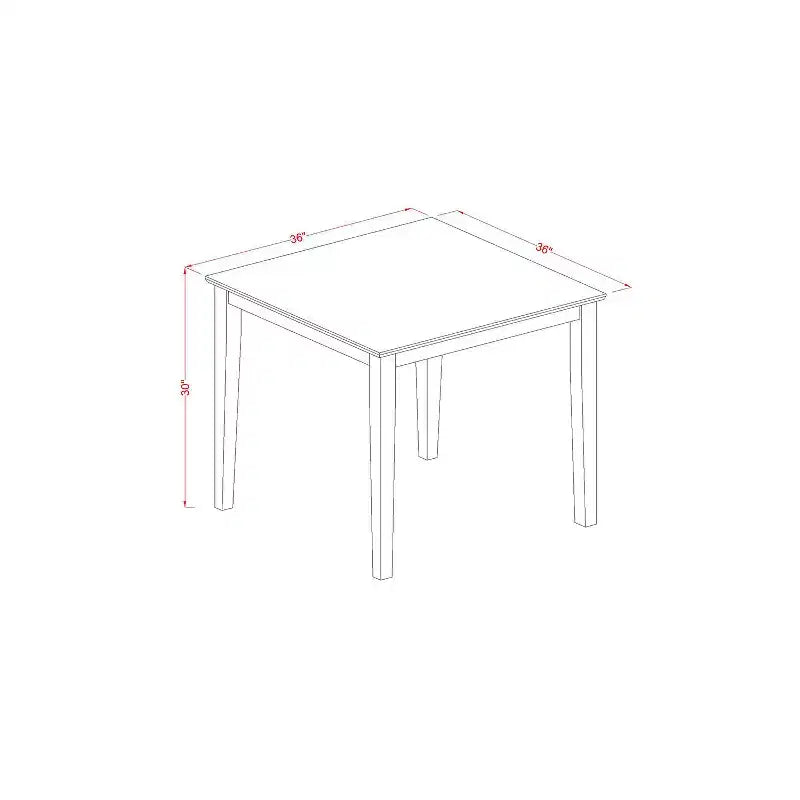 Set da pranzo boho - Tavolo e sedie da cucina 3 pezzi - Tavolo quadrato, sedie imbottite in lino, finitura rovere
