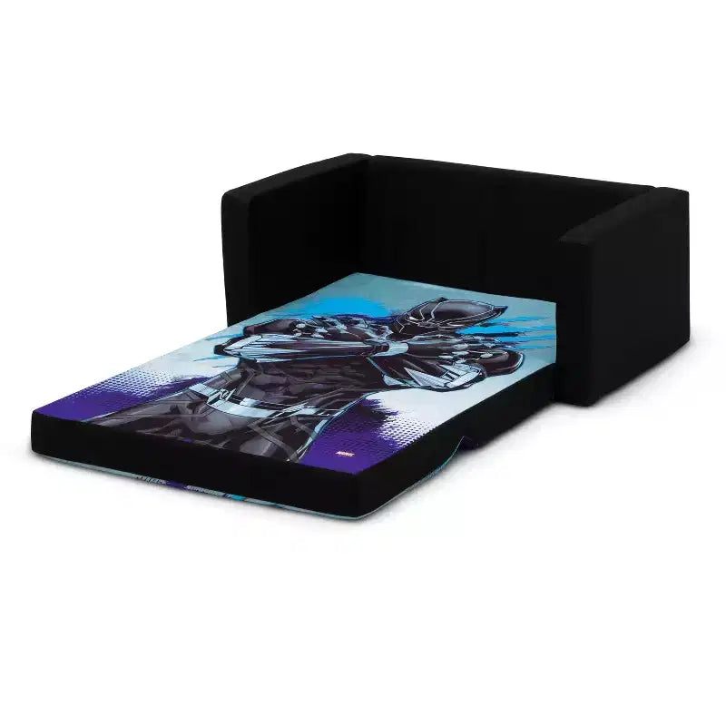 Divano trasformabile da letto a poltrona Black Panther Cozee Flip-Out – Poltrona-divano convertibile per la cameretta e la sala giochi dei bambini