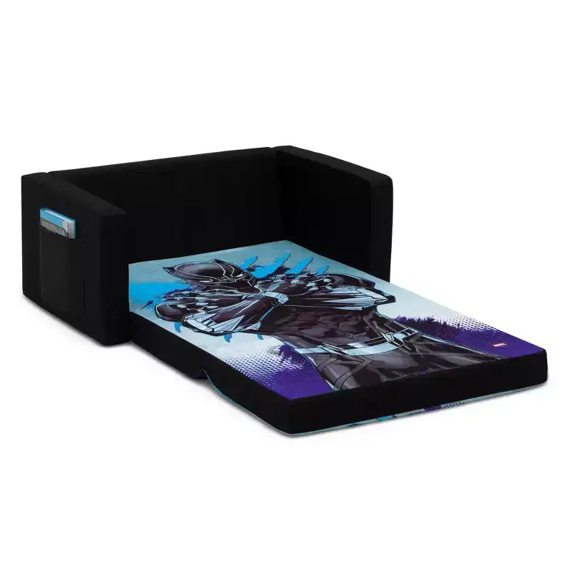 Divano trasformabile da letto a poltrona Black Panther Cozee Flip-Out – Poltrona-divano convertibile per la cameretta e la sala giochi dei bambini