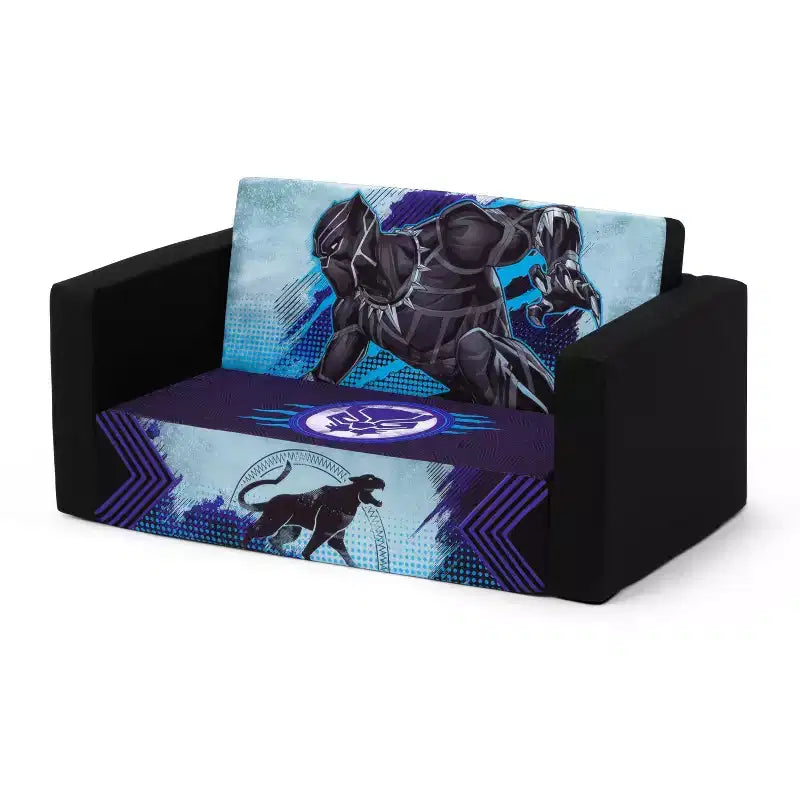 Divano trasformabile da letto a poltrona Black Panther Cozee Flip-Out – Poltrona-divano convertibile per la cameretta e la sala giochi dei bambini