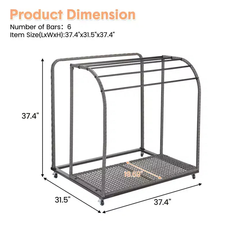 Porta asciugamani da bordo piscina, porta asciugamani in rattan intrecciato da terra, organizer con scomparto per gonfiabili, noodle da piscina, anelli da nuoto