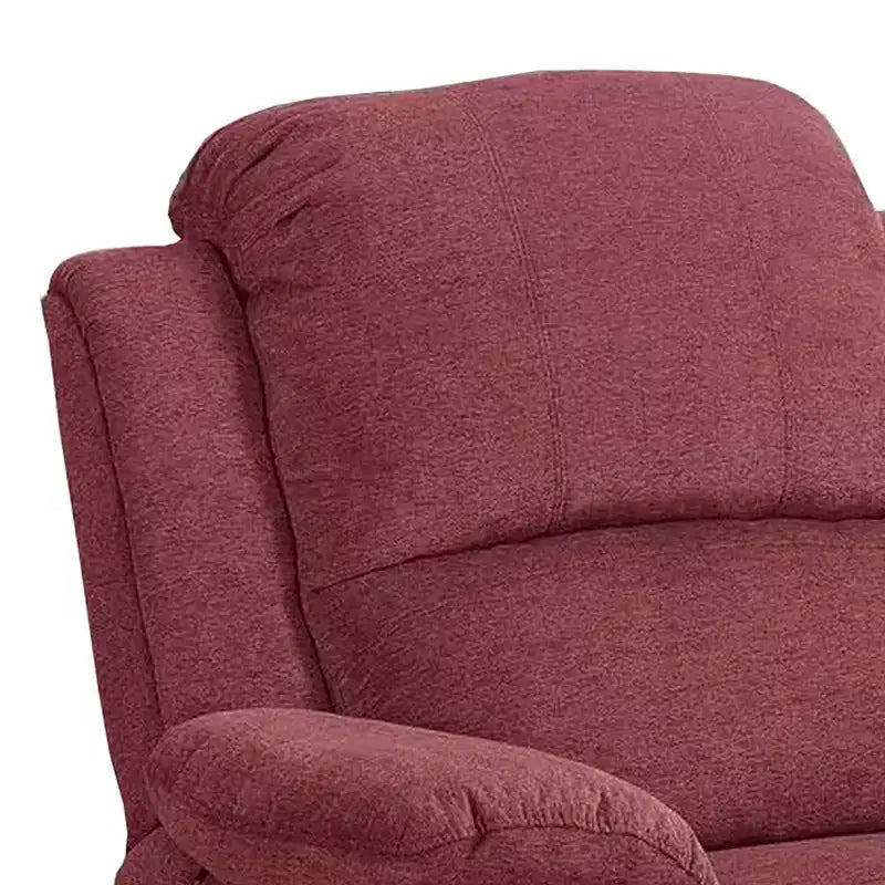 Poltrona reclinabile elettrica in tessuto da 39" con porta USB – Poltrona reclinabile elettrica per soggiorno, rossa