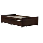 Letto matrimoniale in legno con 2 cassetti – Struttura letto contenitore per camere degli ospiti e camerette per bambini