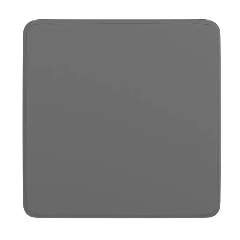 Tavolo pieghevole quadrato in plastica per bambini con gambe bloccabili – Grigio granito, 24"x24", capacità 220 lb