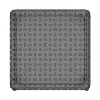 Tavolo pieghevole quadrato in plastica per bambini con gambe bloccabili – Grigio granito, 24"x24", capacità 220 lb