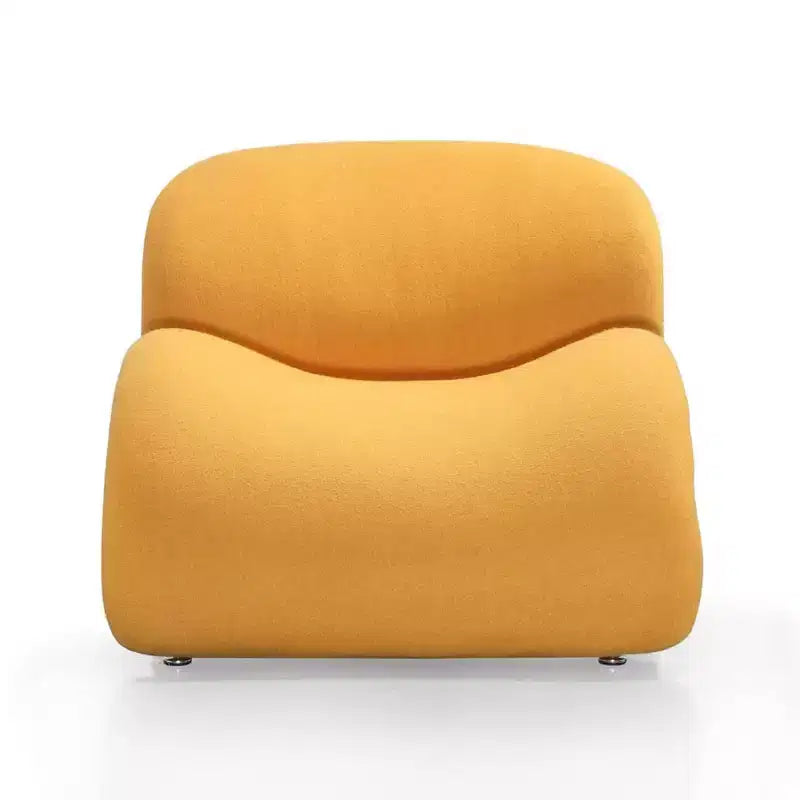 Set di 2 Poltrone Accent Rosebud in Misto Lana – Sedie da Soggiorno Moderne Imbottite