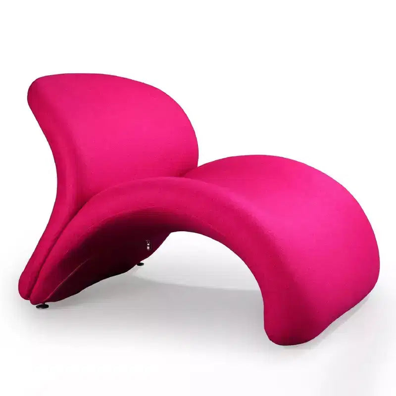 Set di 2 Poltrone Accent Rosebud in Misto Lana – Sedie da Soggiorno Moderne Imbottite