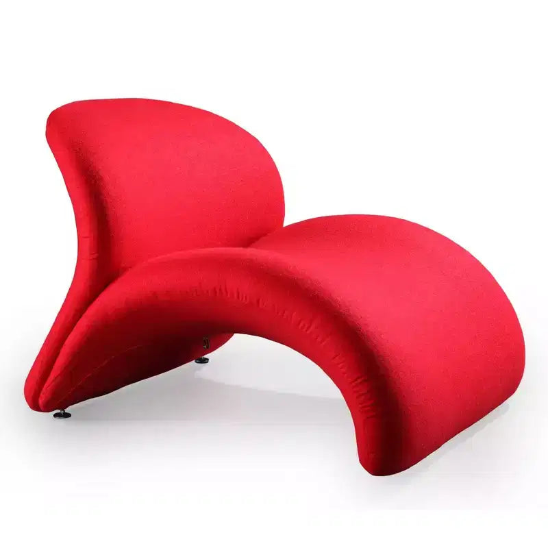 Set di 2 Poltrone Accent Rosebud in Misto Lana – Sedie da Soggiorno Moderne Imbottite