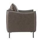 Set di 2 Poltrone Felix in Pelle Vegana con Gambe in Metallo – Sedie d'Accento Moderne per Soggiorno