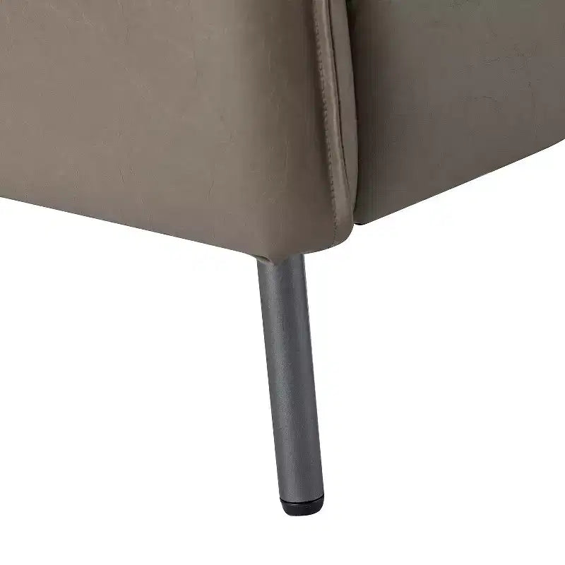 Set di 2 Poltrone Felix in Pelle Vegana con Gambe in Metallo – Sedie d'Accento Moderne per Soggiorno