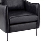 Set di 2 Poltrone Felix in Pelle Vegana con Gambe in Metallo – Sedie d'Accento Moderne per Soggiorno